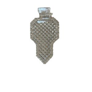 Gorgeous Vintage Czech Bohemia‎ Glass Flat Iron Small Tray No Chips/Cracks